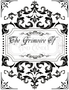 Grimoire Cover Page Digital Download
